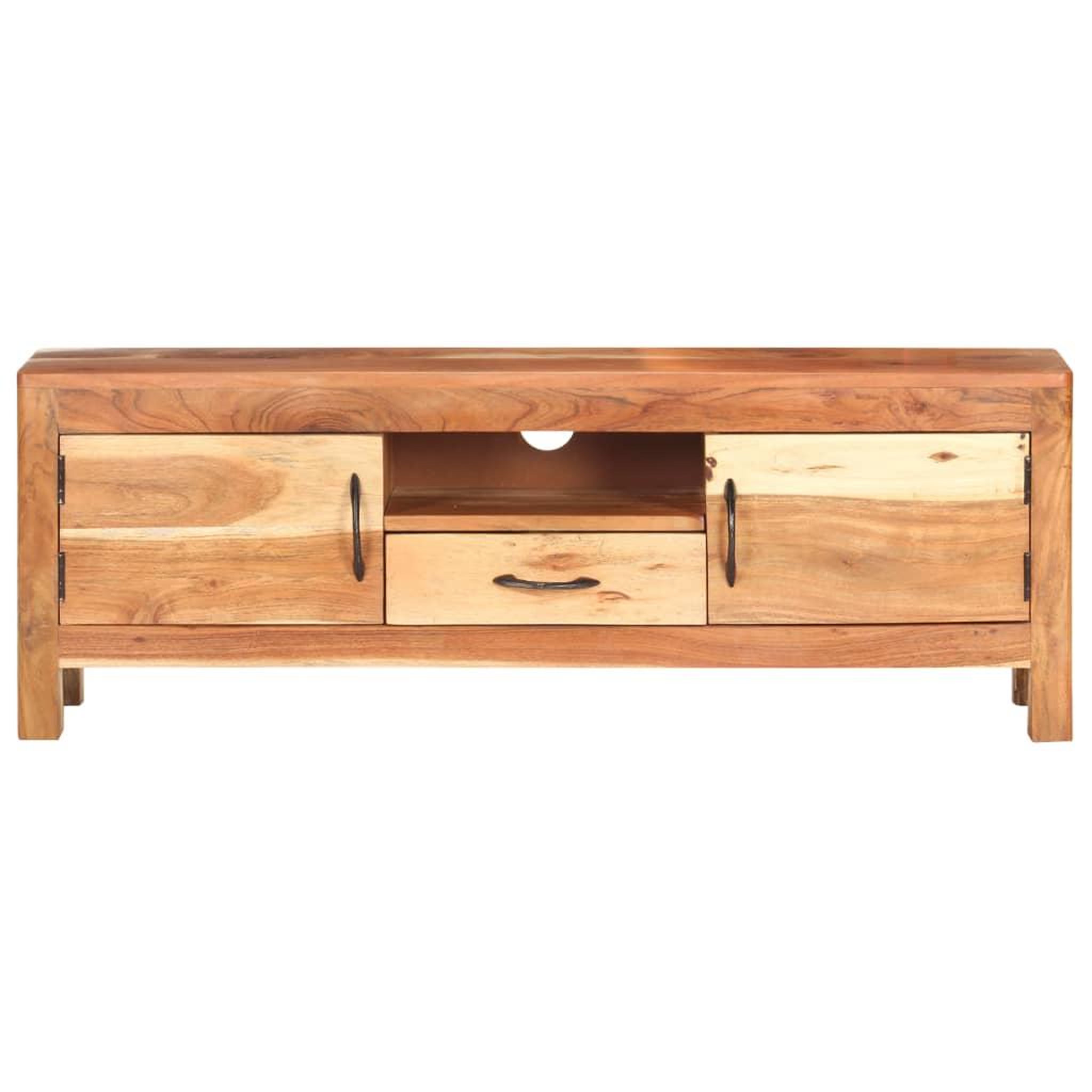 Voir la diapositive 3 : VIDAXL Meuble TV 116x30x40 cm Bois d'acacia massif