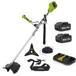 VITO Débroussailleuse et Coupe bordure 40V + 2 Batteries Lithium 3Ah Lame Ø 250mm + Bobine de fil + Chargeur double VITO