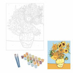 Paris Prix Peinture par Numéro  Les Tournesols  40x50cm Blanc