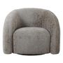 Voir la diapositive 2 : LISA DESIGN Nicolo - fauteuil pivotant - en tissu texturé