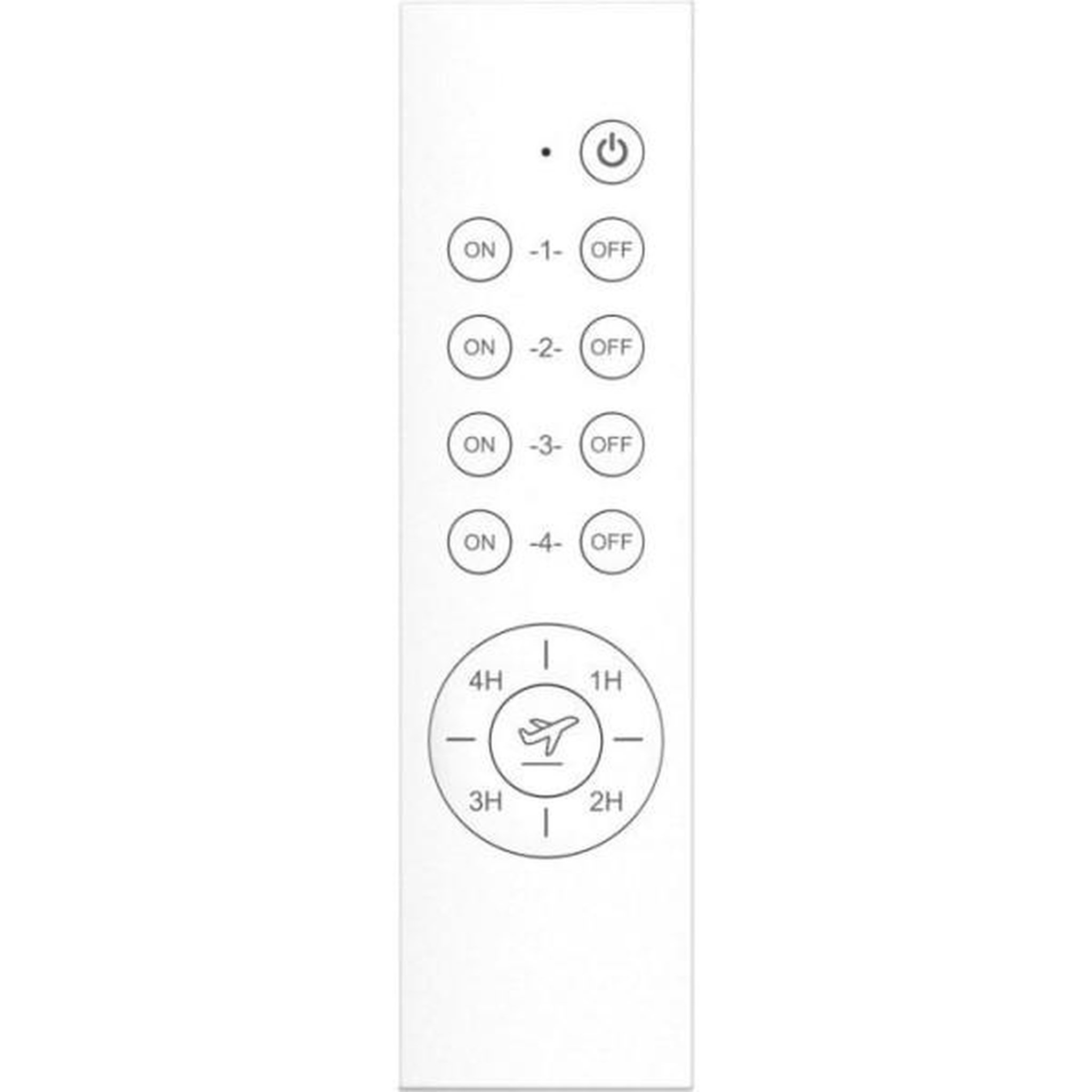 Voir la diapositive 4 : GAO Lot 3 prises télécommandées - gao - bouton on/off individuel - portée 30 m - télécommande all on/off + minuterie 1-4 h
