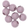 RICO DESIGN 8 Perles rondes - bois rose - 25 mm