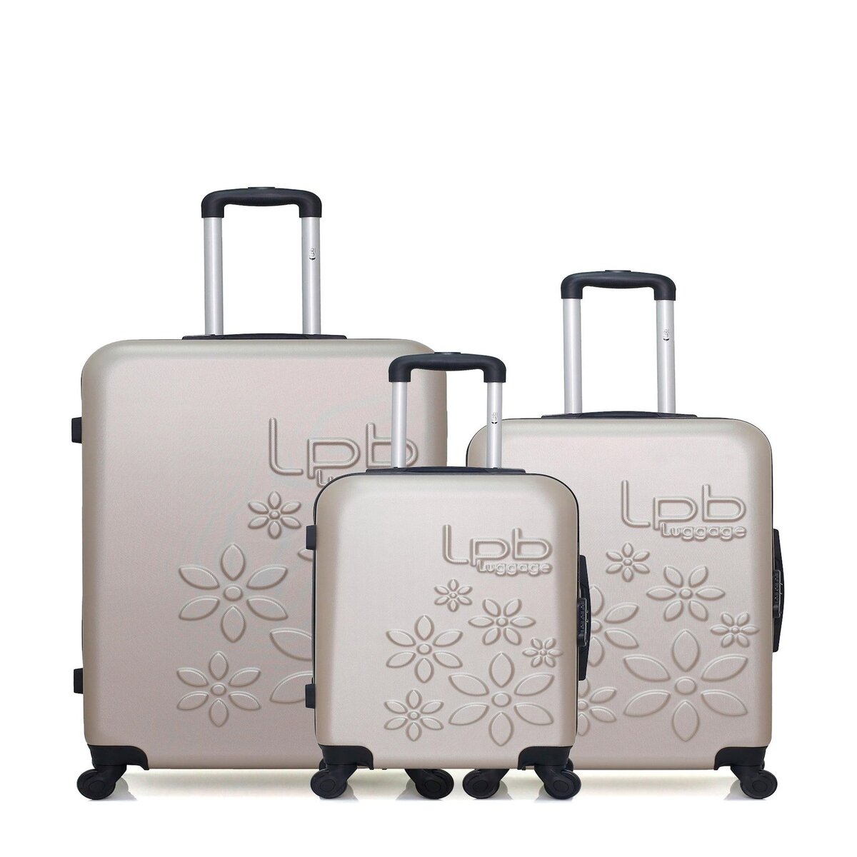 LES P'TITES BOMBES LPB LPB LUGGAGE - Lot de 3 - Valises grand format, weekend et cabine ELEONOR