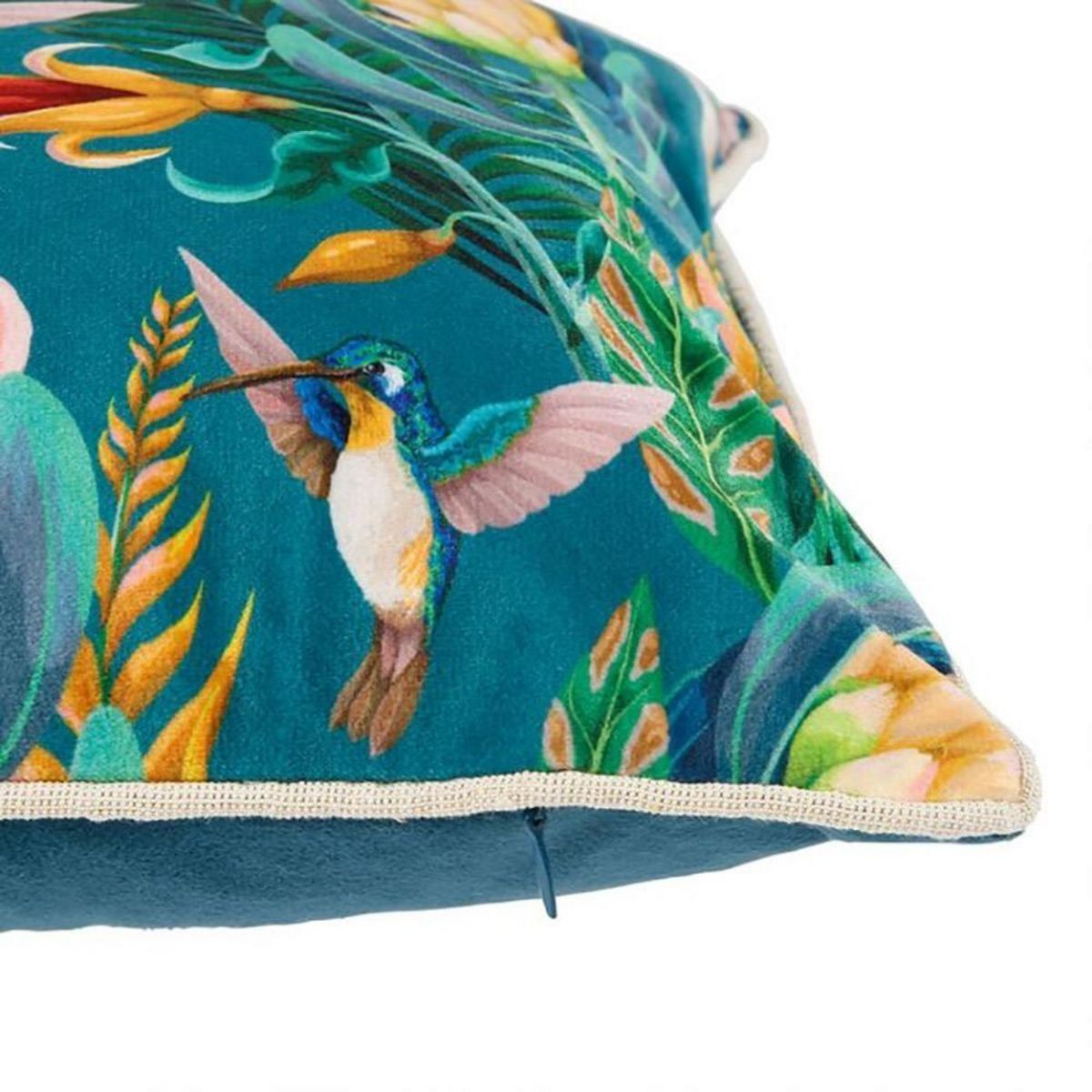 OSTARIA Housse de coussin velours 50x30 cm Jungle