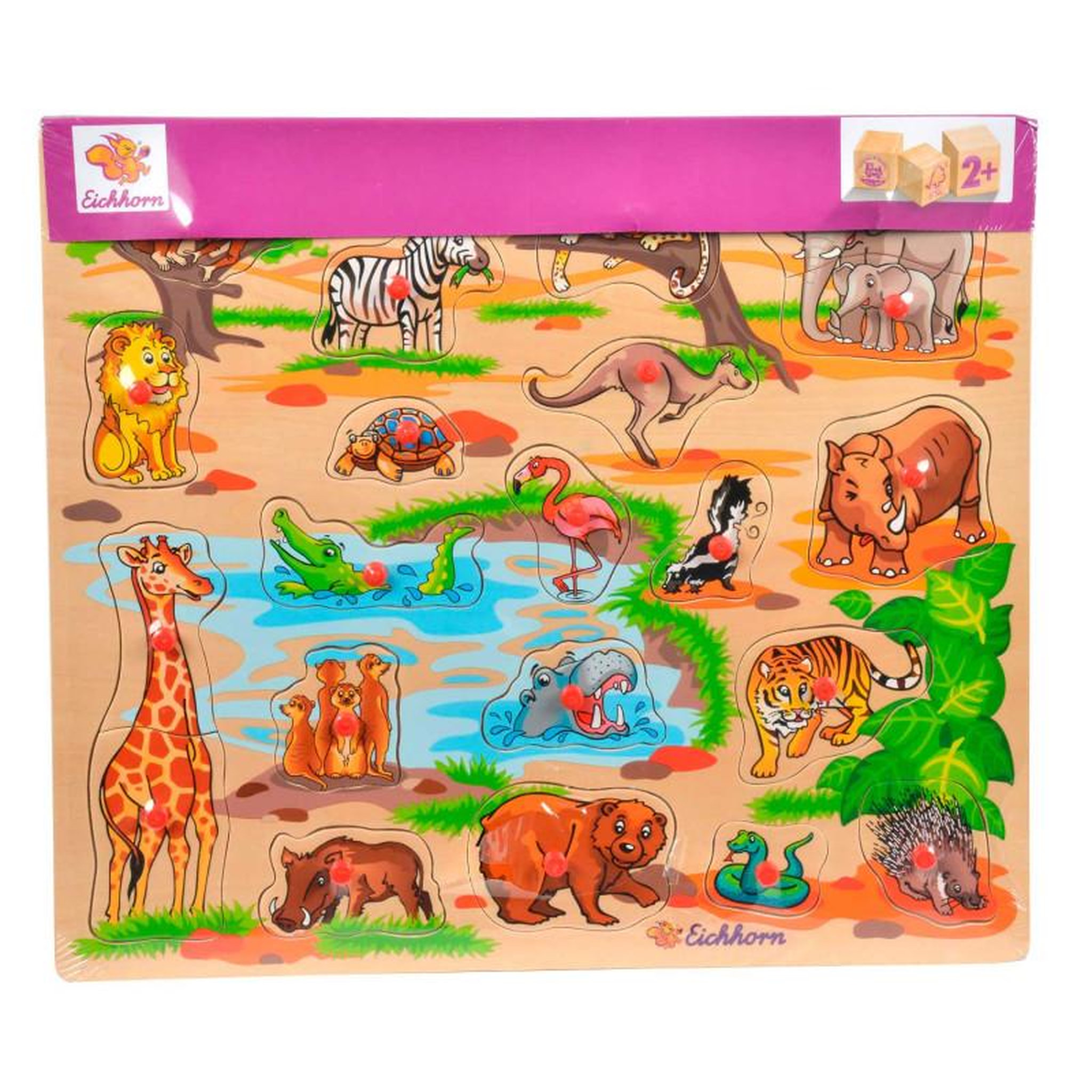 Voir la diapositive 4 : Eichhorn Eichhorn Wooden Mega Stud Puzzle
