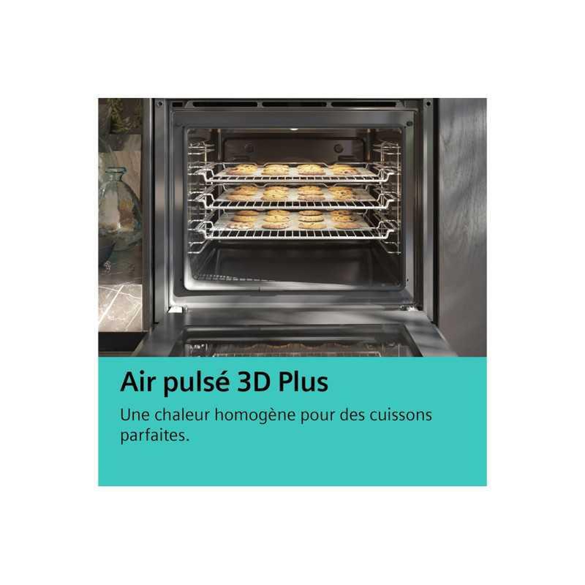 Voir la diapositive 5 : Siemens Four encastrable électrique siemens iq300 hb272abb3f 71 l noir, pyrolyse, air fry, classe a+