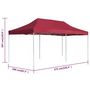 Voir la diapositive 6 : VIDAXL Tente de reception pliable Aluminium 6x3 m Bordeaux