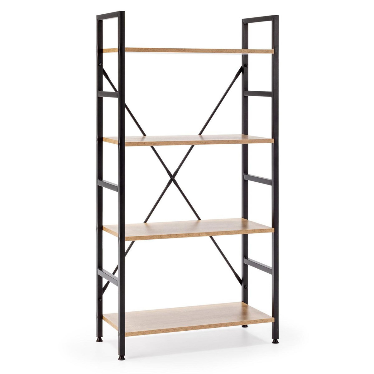 VS VENTA-STOCK Étagère bibliothèque Virginia bois 4 Étagères, pour salle à manger