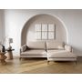 Voir la diapositive 1 : LISA DESIGN Carlos - canapé d'angle droit 4 places ultra moelleux en tissu texturé