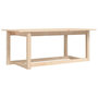 Voir la diapositive 2 : VIDAXL Table basse 110x55x45 cm Bois massif de pin
