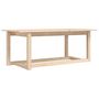 Voir la diapositive 2 : VIDAXL Table basse 110x55x45 cm Bois massif de pin