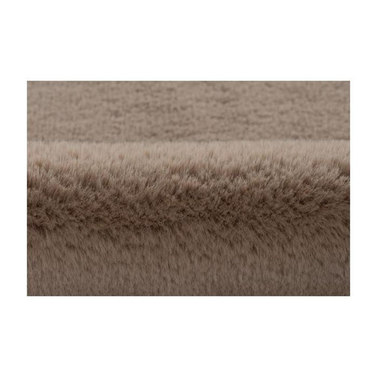 Paris Prix Tapis Imitation Fourrure  Kunda  60x90cm Taupe