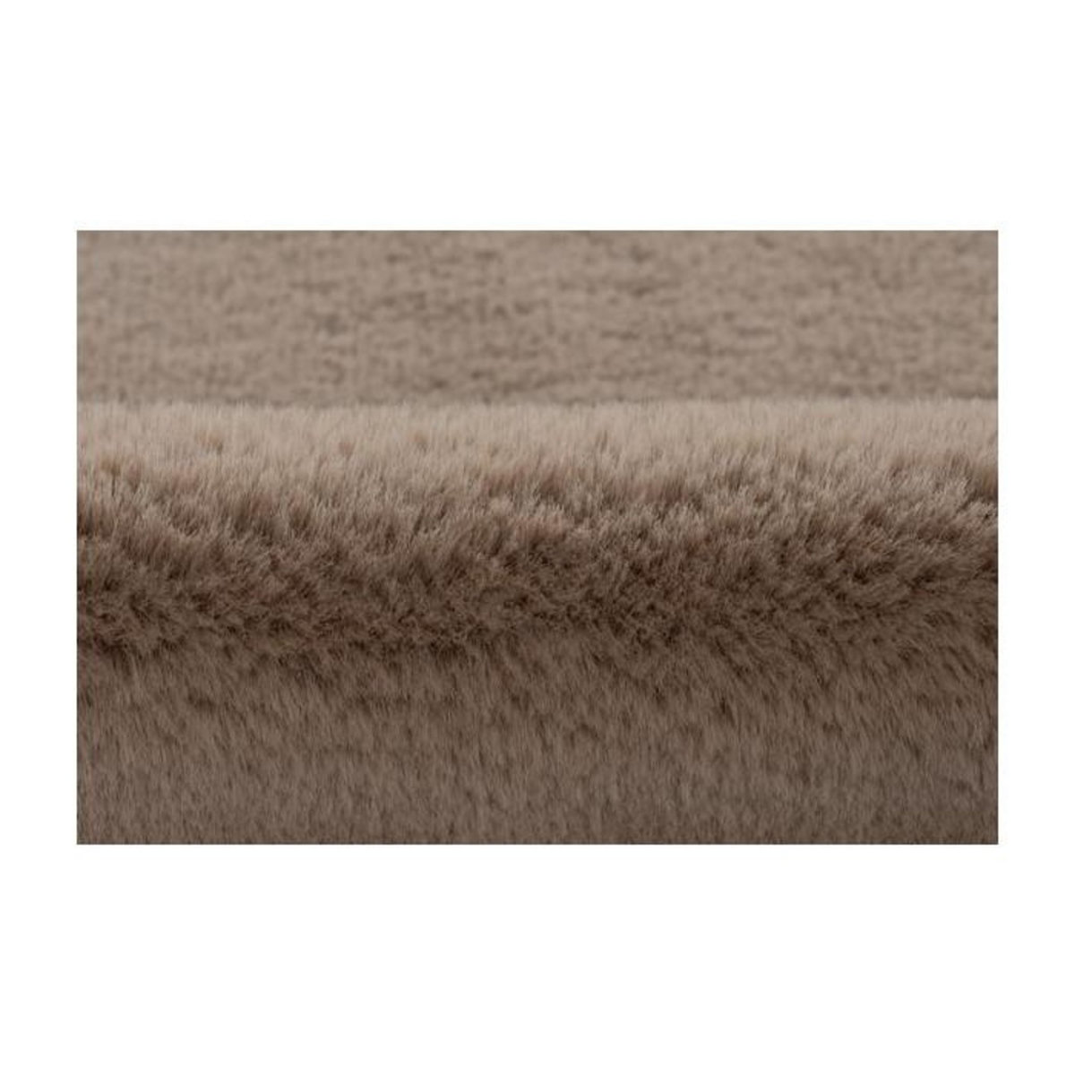 Paris Prix Tapis Imitation Fourrure  Kunda  60x90cm Taupe