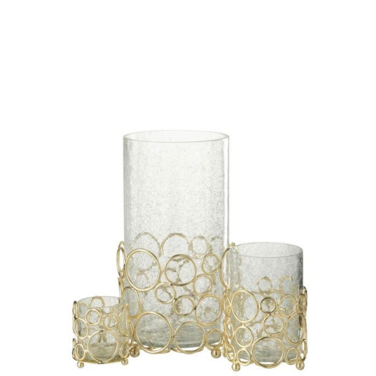 Paris Prix Photophore Design en Verre  Kyev  32cm Transparent