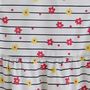 Voir la diapositive 2 : INEXTENSO Robe popeline rayée à fleurs avec bandeau bébé fille