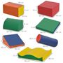 Voir la diapositive 3 : HOMCOM 7 blocs de construction en mousse XXL - modules de motricité - jouets éducatifs - certifiés normes EN71-1-2-3 - mousse EPE revêtement PU multicolore