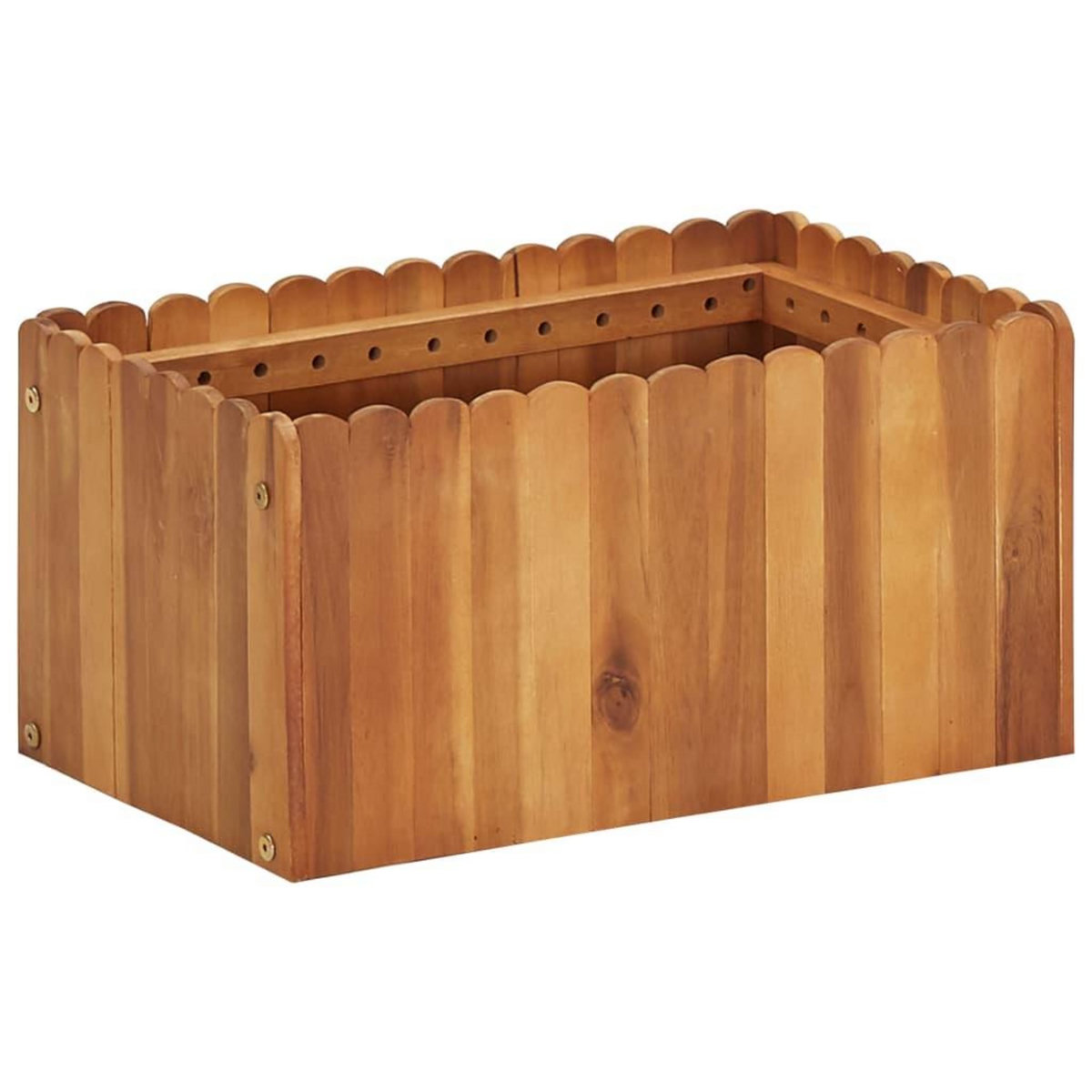 VIDAXL Lit sureleve de jardin 50x30x25 cm Bois massif d'acacia