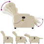 Voir la diapositive 5 : VIDAXL Fauteuil de massage inclinable Creme Tissu