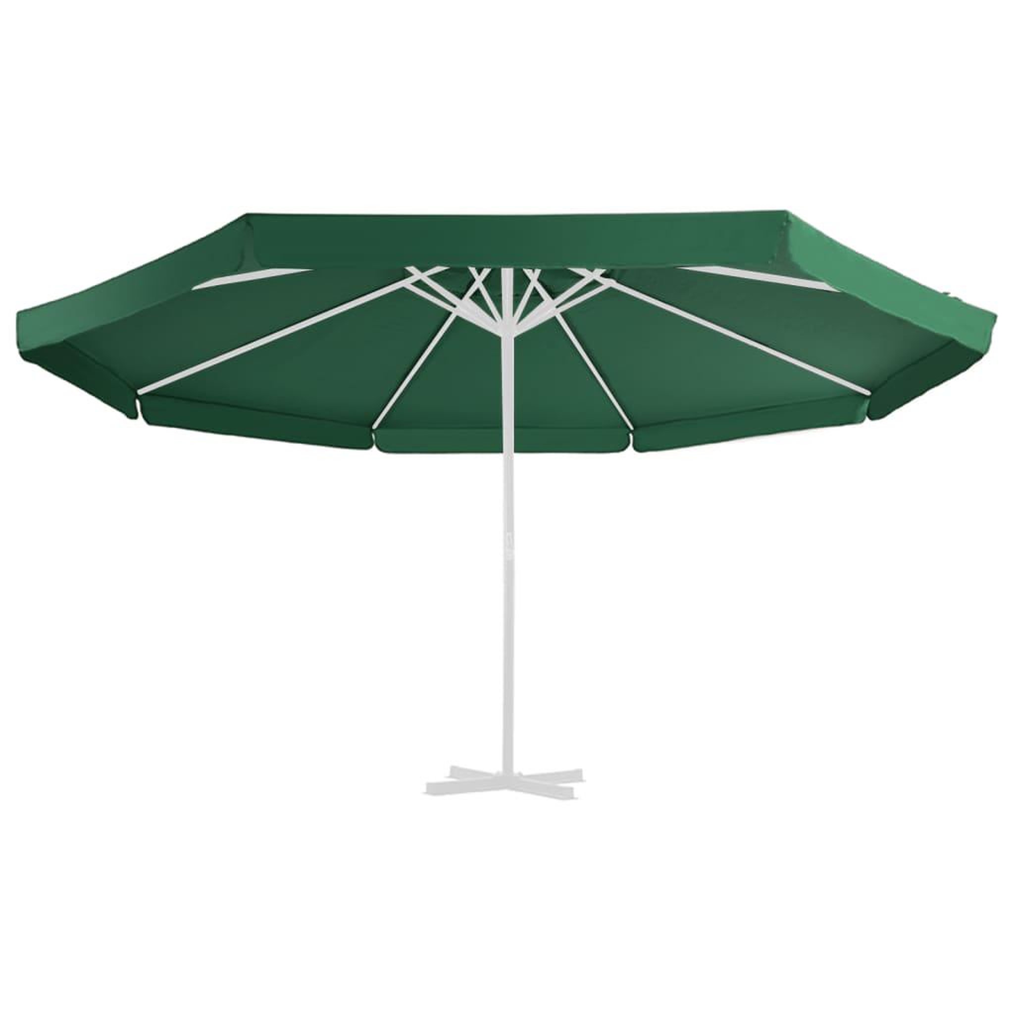 Voir la diapositive 2 : VIDAXL Tissu de remplacement pour parasol d'exterieur Vert 500 cm