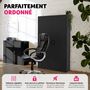 Voir la diapositive 3 : tectake Armoire de classement en métal en acier lâqué époxy noir
