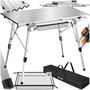 Voir la diapositive 1 : tectake Table de camping pliable argent