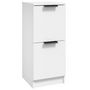 Voir la diapositive 2 : VIDAXL Buffet Blanc 30x30x70 cm Bois d'ingenierie