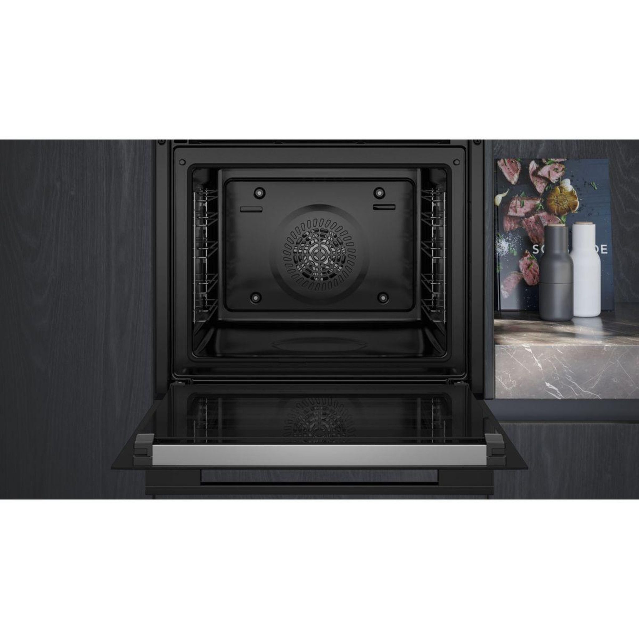 Voir la diapositive 3 : Siemens Four encastrable HB772G2B1S - Pyrolyse - Chaleur pulsée - Porte froide - Écran tactile - iQ700 - Sonde de Cuisson