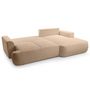 Voir la diapositive 3 : BEST MOBILIER Candela - canapé d'angle droit 4 places - convertible avec coffre - en tissu bouclette