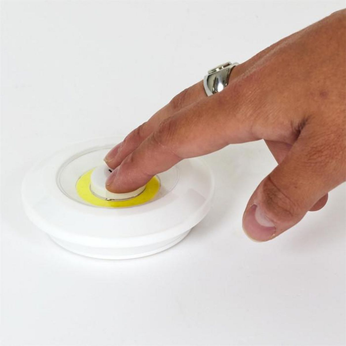 Paris Prix Lot de 2 Lampes Led  Télécommande  9cm Blanc