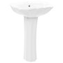 Voir la diapositive 2 : VIDAXL Lavabo autoportant avec socle Ceramique Blanc 580x510x200 mm