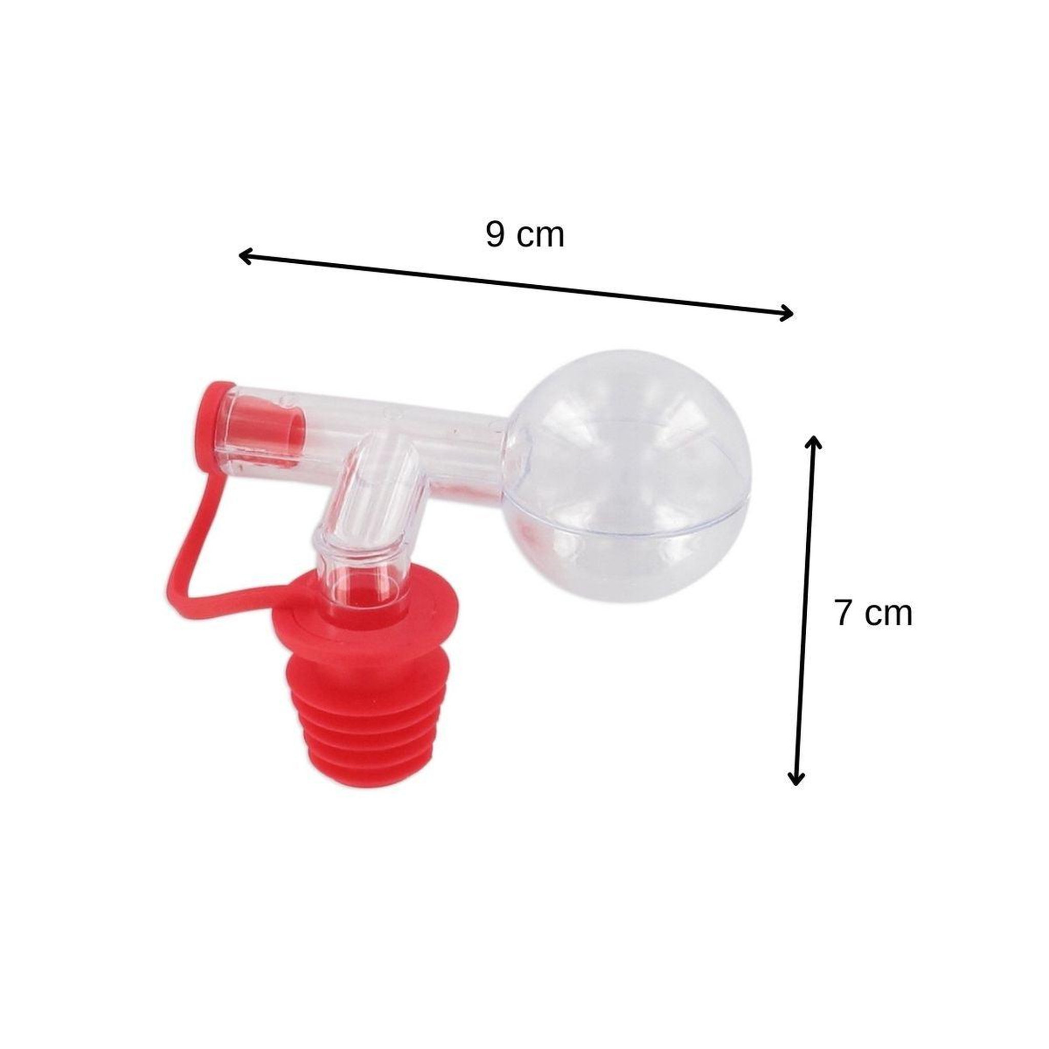 Voir la diapositive 3 : Fackelmann Lot de 4 bouchons doseurs boules 2,5 cl fackelmann
