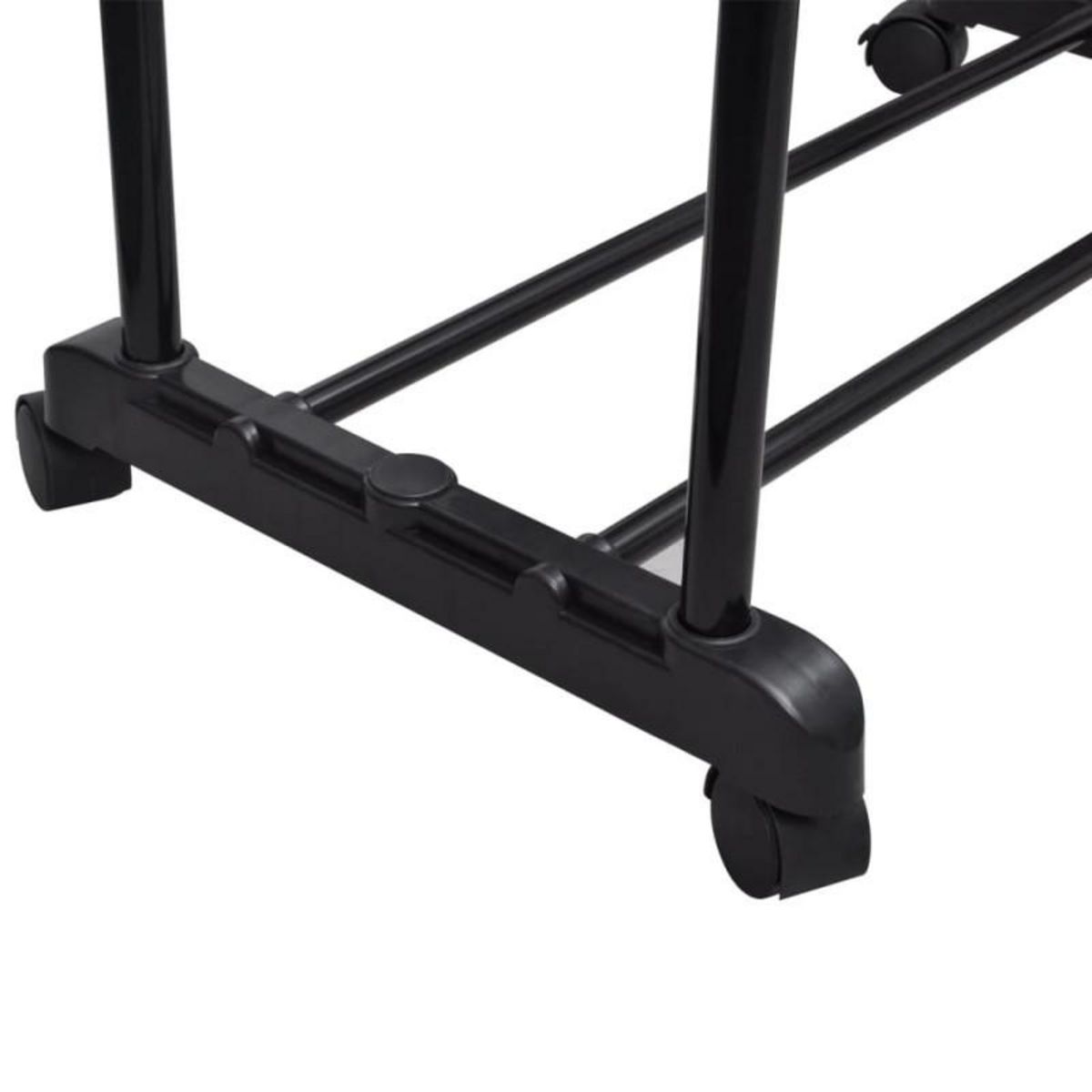 VIDAXL Porte manteaux réglables 2 pcs 2 rails d accrochage