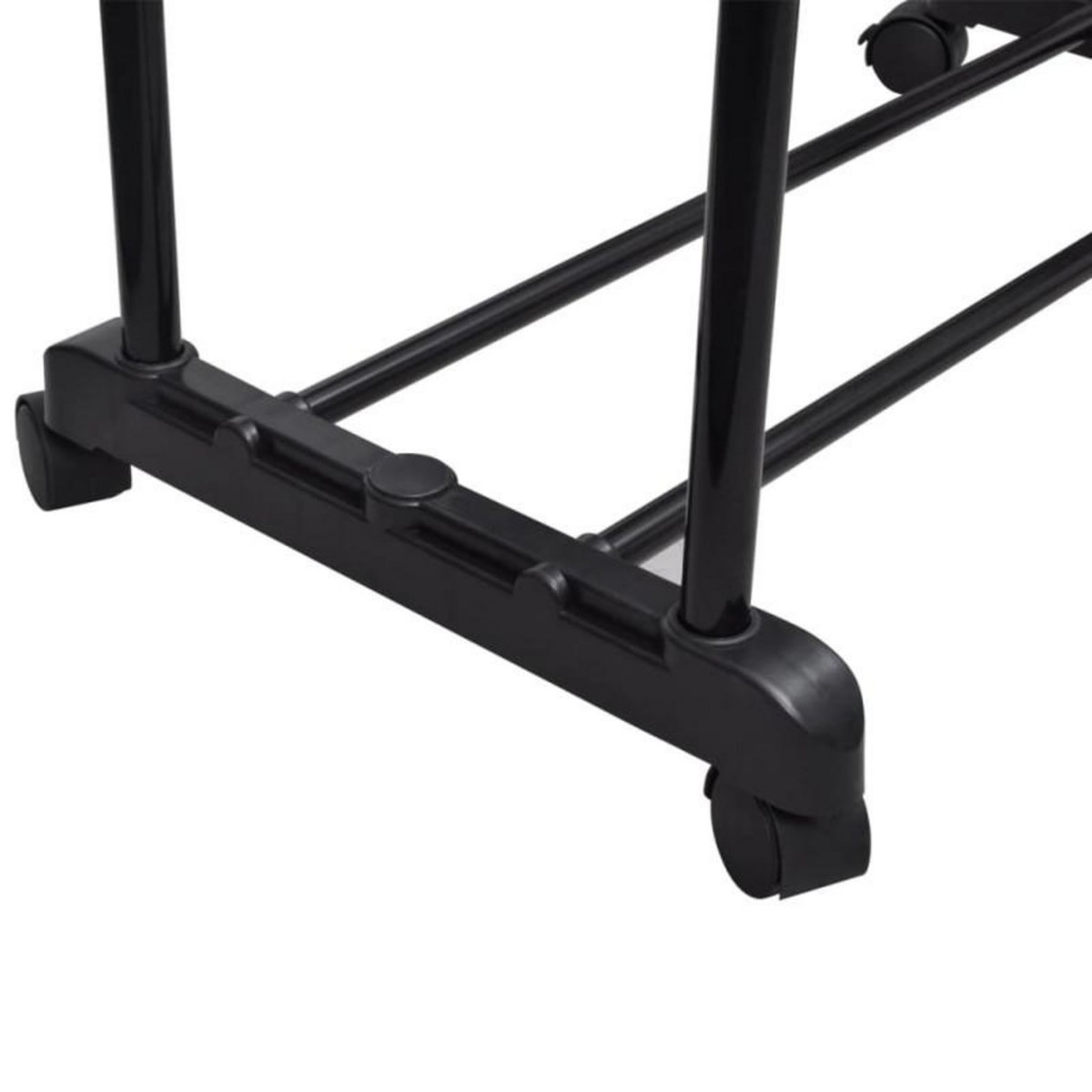 VIDAXL Porte manteaux réglables 2 pcs 2 rails d accrochage