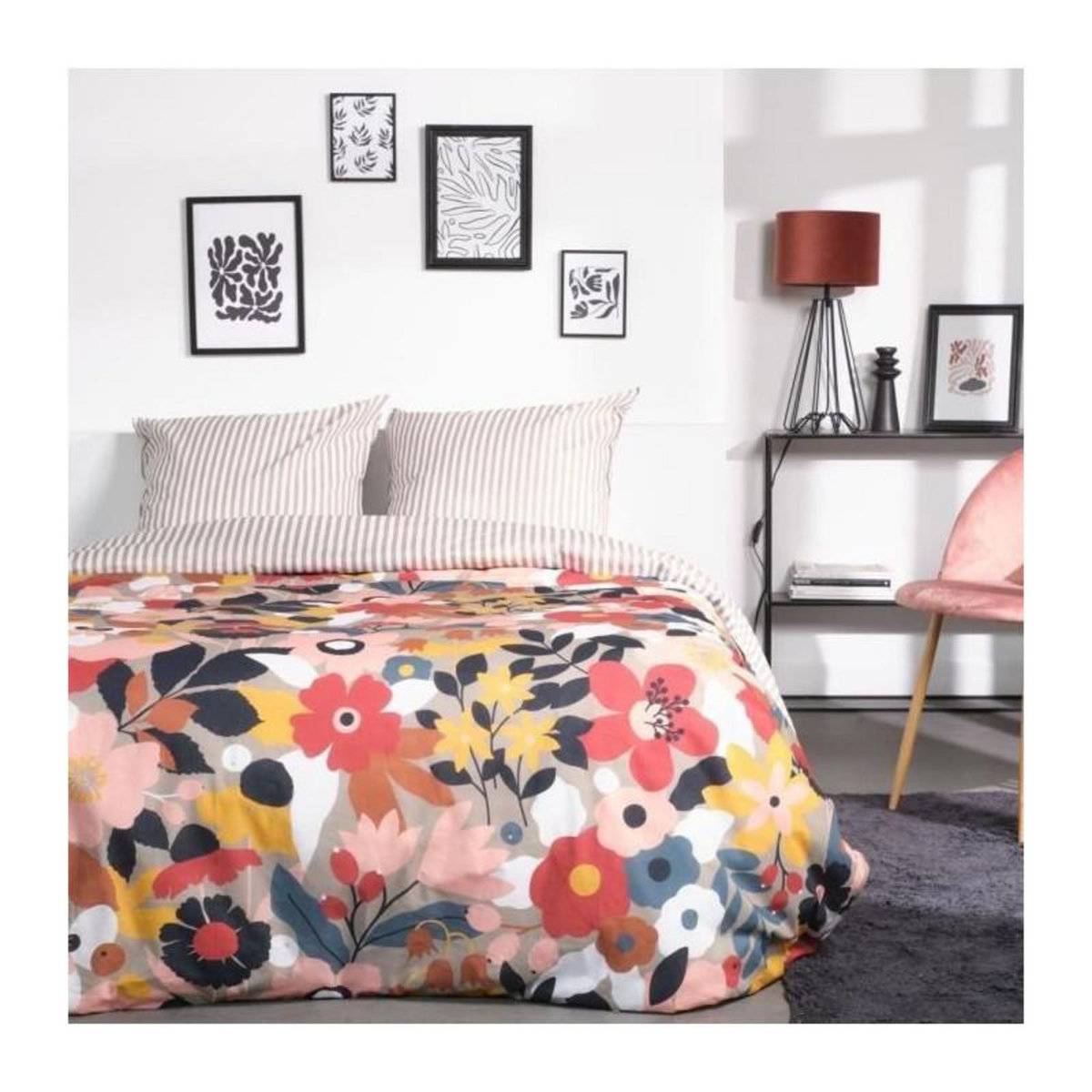 Today Parure de lit - TODAY - Sunshine - 122793 - 2 personnes - 240x220cm - Coton - Imprimé 14.17