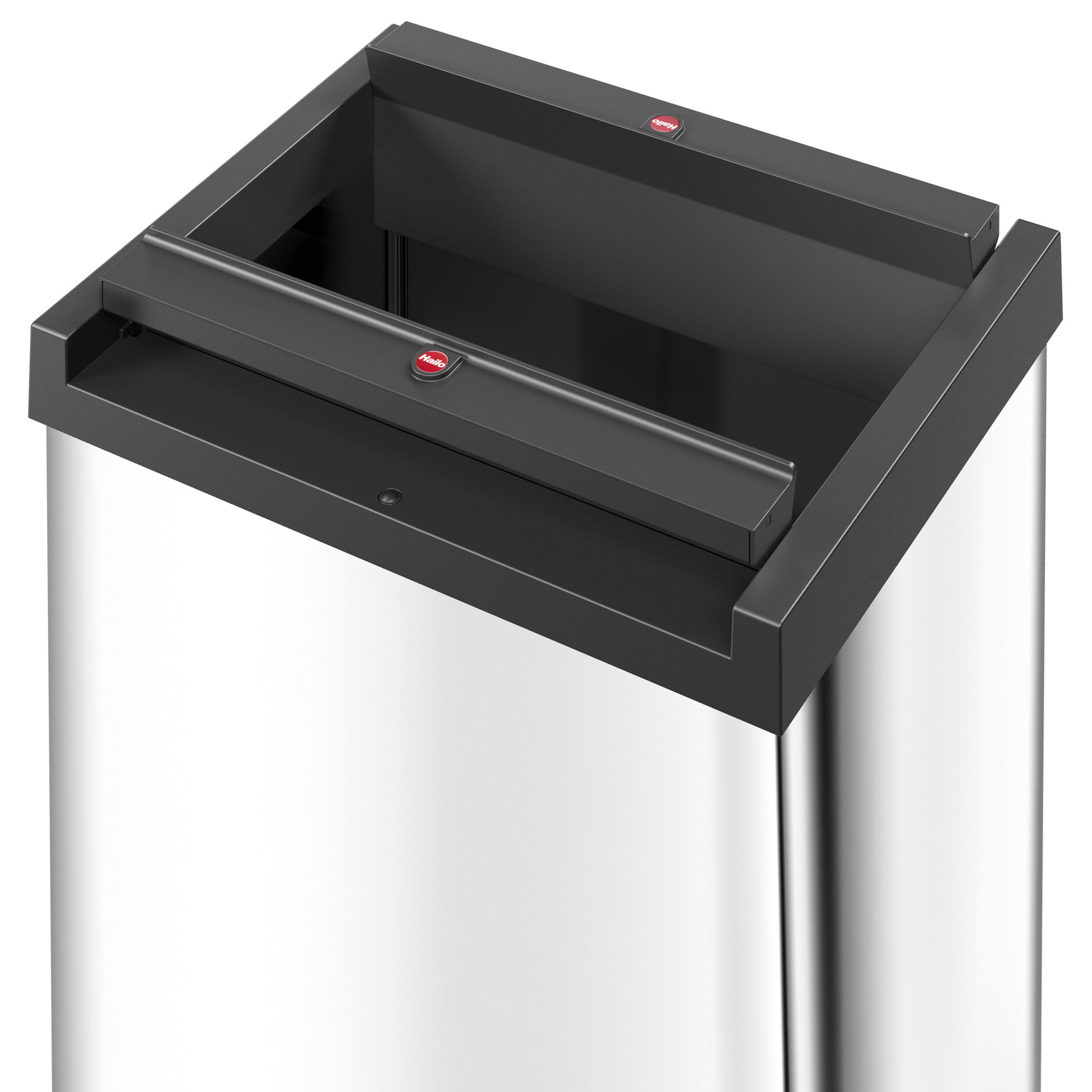 Voir la diapositive 2 : HAILO Poubelle grand volume 40L Big-Box Swing Inox