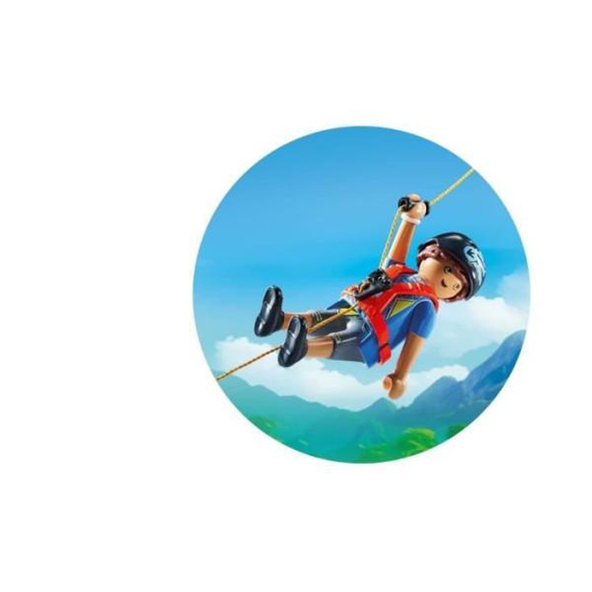Voir la diapositive 6 : PLAYMOBIL Brachiosaure avec explorateurs et aéroglisseur