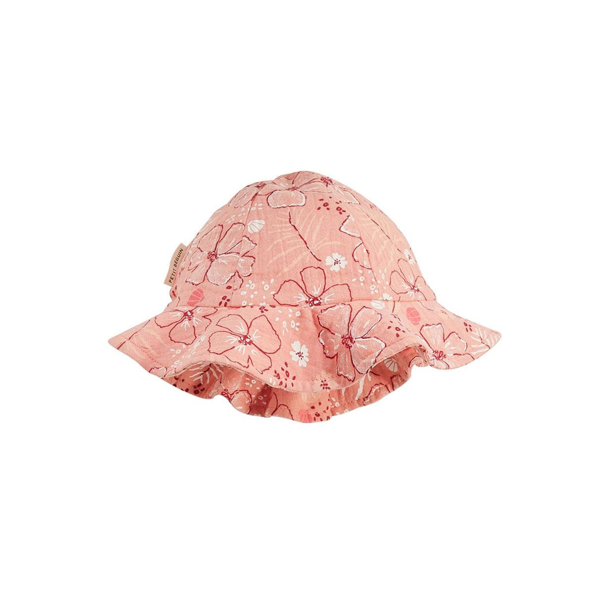 Petit Béguin Capeline bébé en gaze de coton Santa Giulia