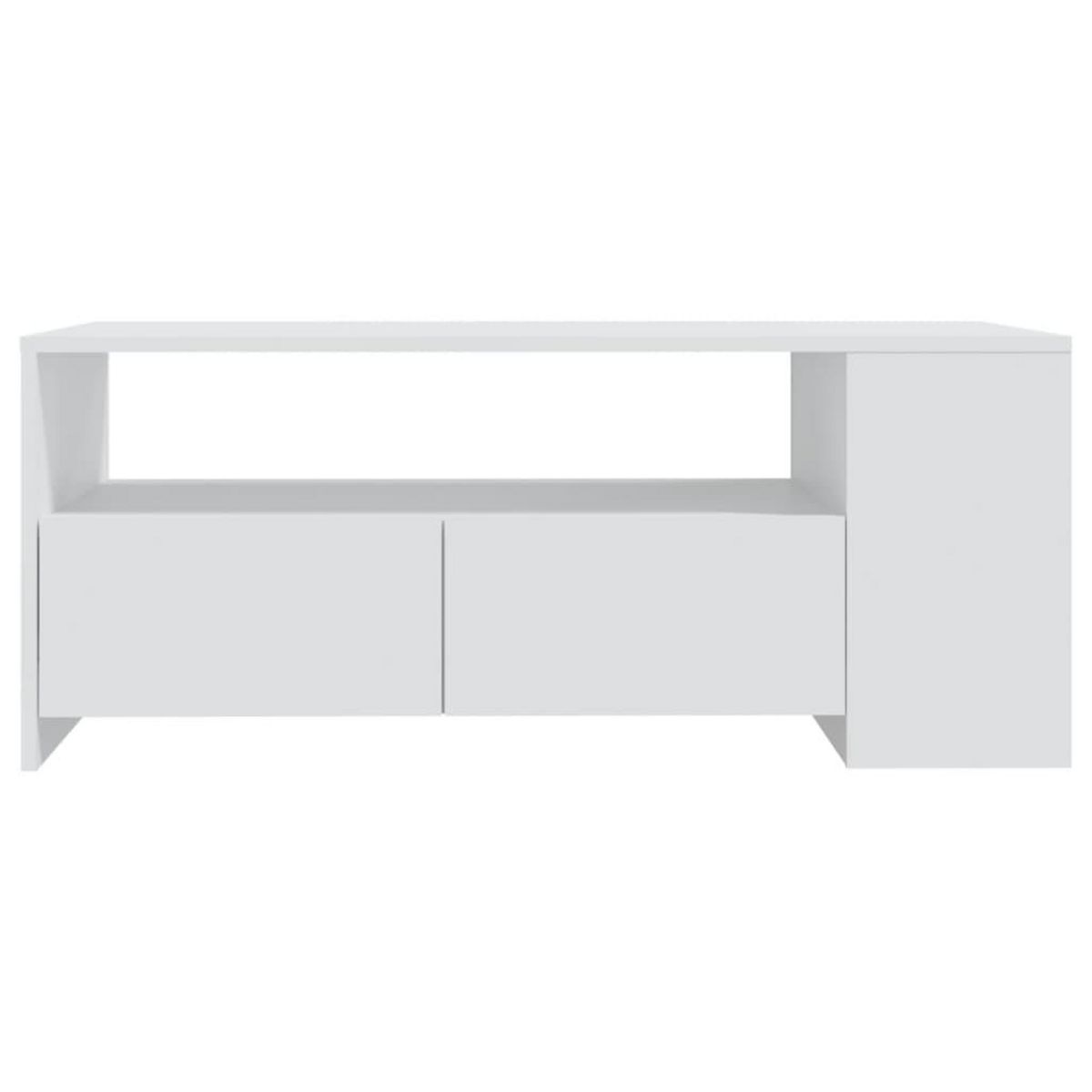 VIDAXL Table basse blanc 102x55x42 cm bois d'ingenierie