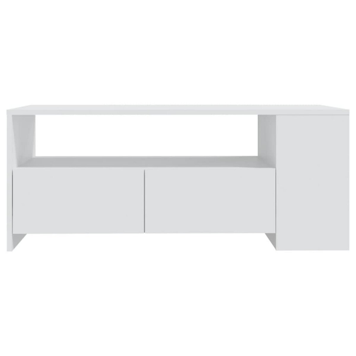 VIDAXL Table basse blanc 102x55x42 cm bois d'ingenierie