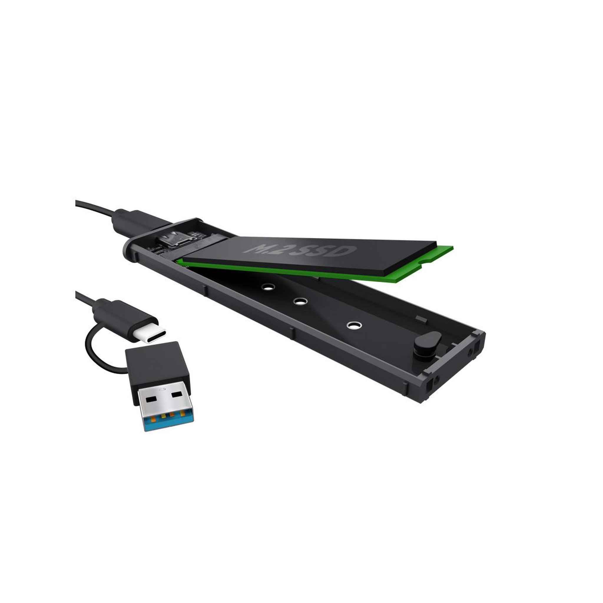 Voir la diapositive 3 : Trust Trust 25806 boîtier de disques de stockage enceinte ssd noir