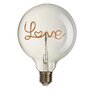 Paris Prix Ampoule à Led Design  Love  17cm Jaune & Transparent