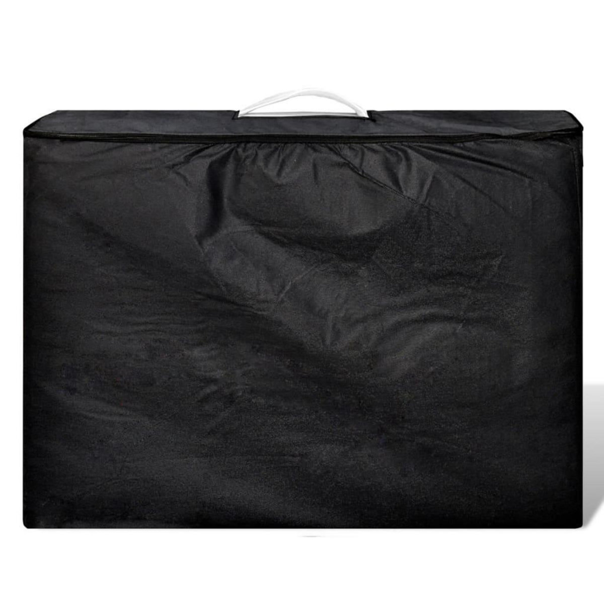 VIDAXL Table de massage pliable Blanc creme 3 zones avec cadre en bois