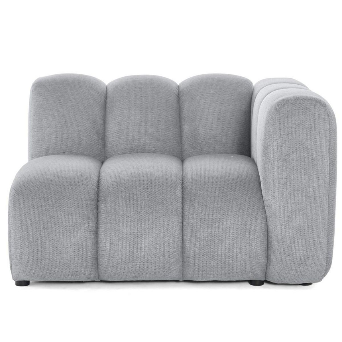 LISA DESIGN Debbie - module d'assise droit en tissu texturé