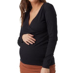 MAMALICIOUS T Shirt  Femme Mamalicious Tess. Coloris disponibles : Noir