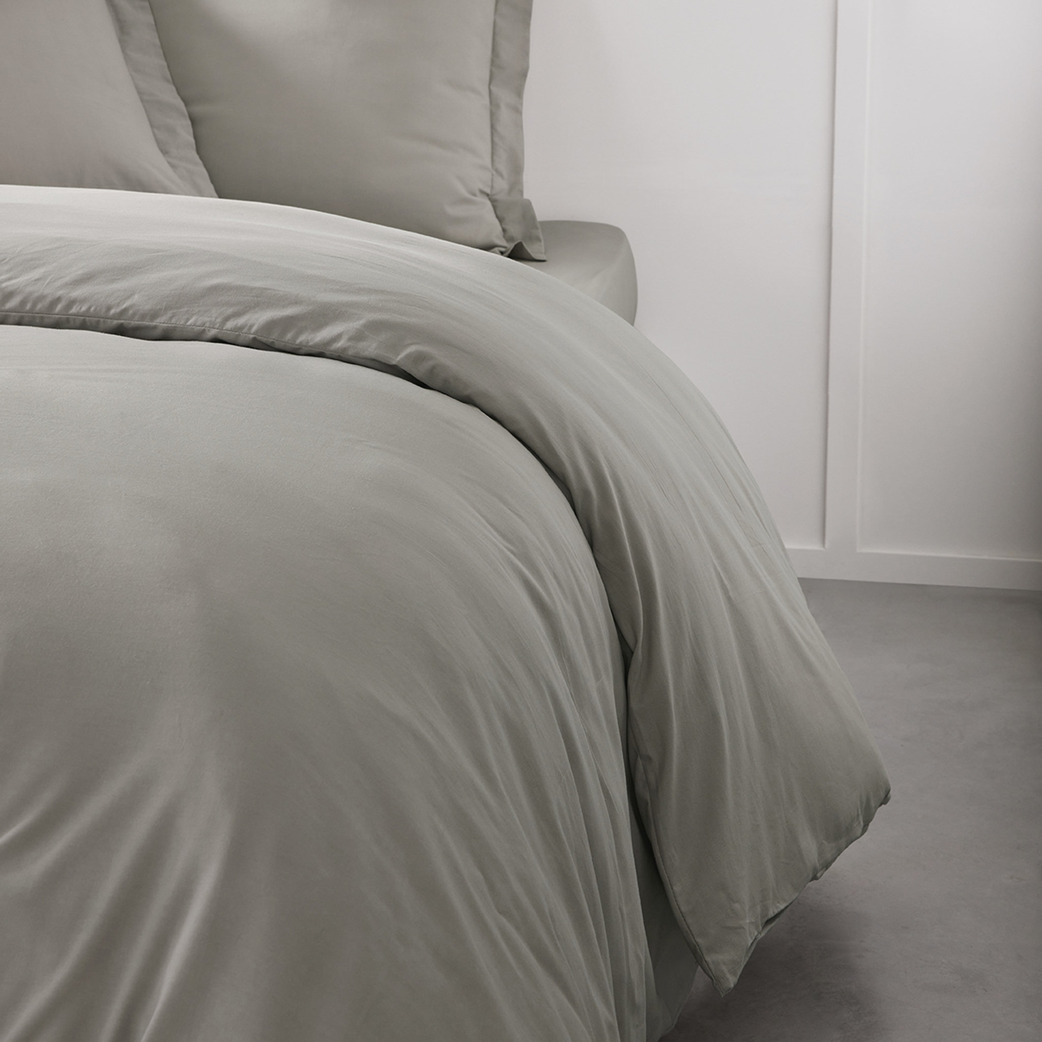 Voir la diapositive 3 : TODAY Housse de couette unie en Coton 57 fils ORGANIC 