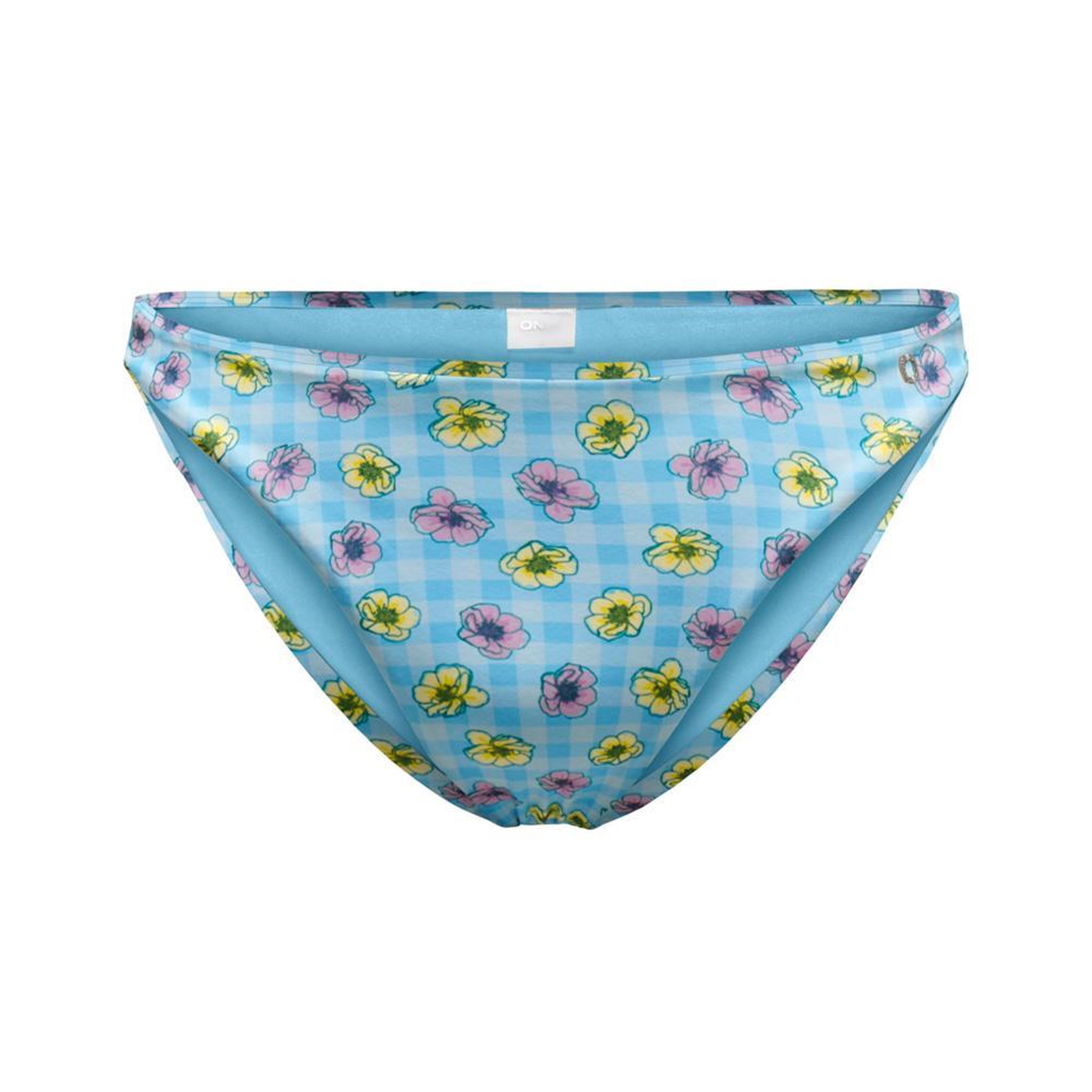 Only Bas de Bikini  à fleurs Femme Only Elly. Coloris disponibles : Bleu