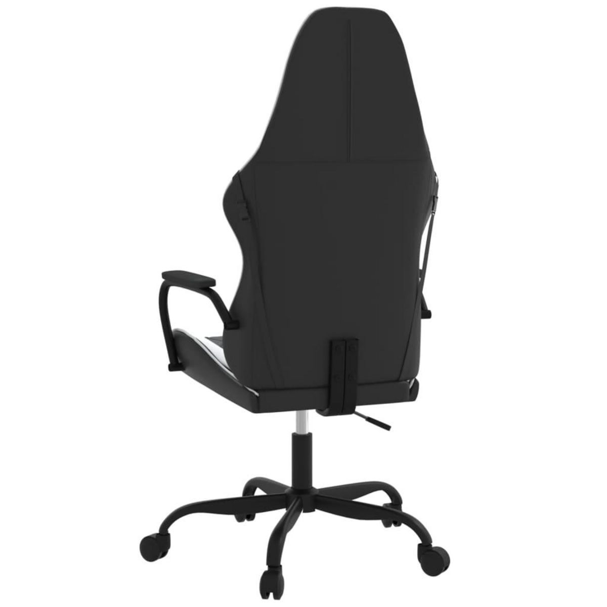 VIDAXL Chaise de jeu de massage Noir et blanc Similicuir