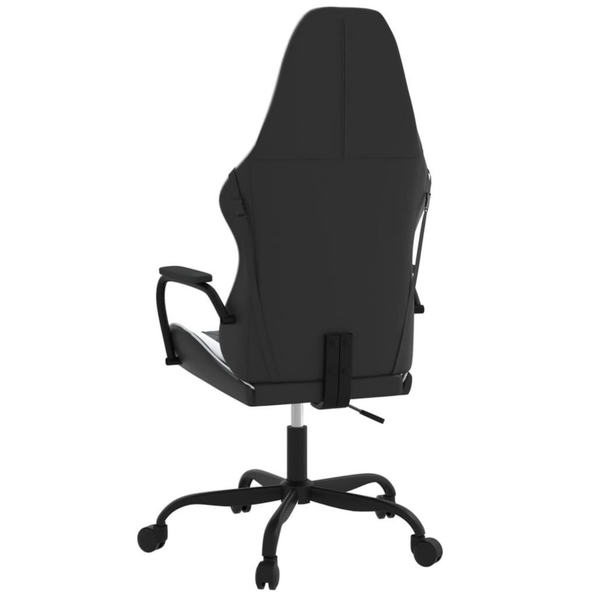VIDAXL Chaise de jeu de massage Noir et blanc Similicuir