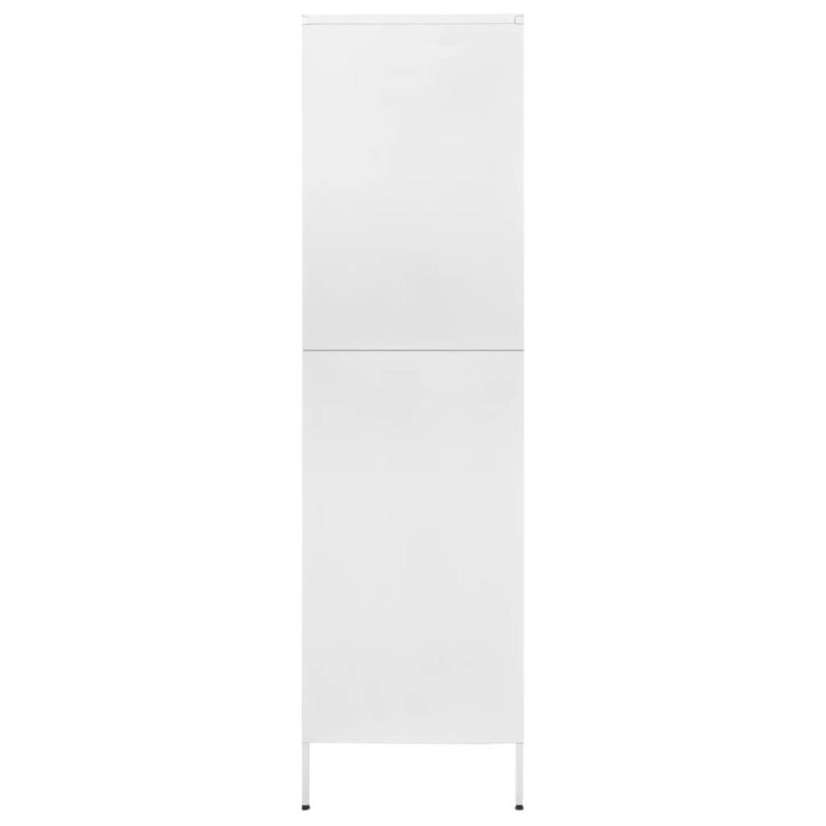 VIDAXL Garde-robe Blanc 90x50x180 cm Acier