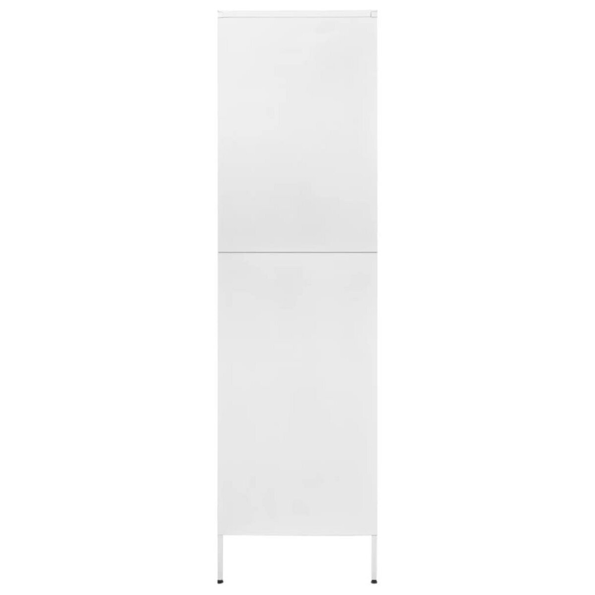 VIDAXL Garde-robe Blanc 90x50x180 cm Acier